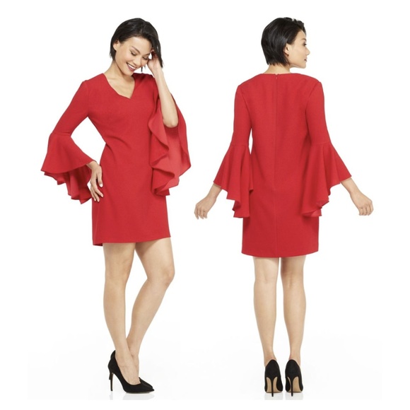 Maggy London Dresses & Skirts - MAGGY LONDON DEIDRA SHIFT RED DRESS SIZE 8P NWOT